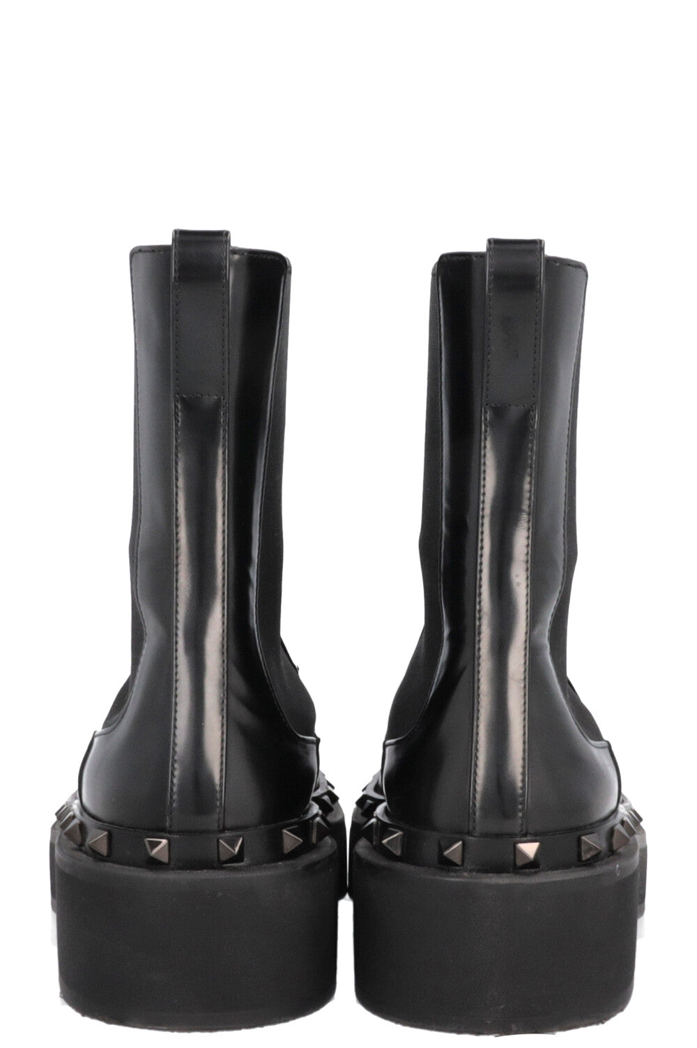 VALENTINO Rockstud Boots Leather Black