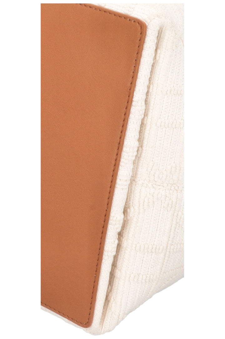 CHRISTIAN DIOR Medium Toujours Bag Macrocannage Canvas White Brown