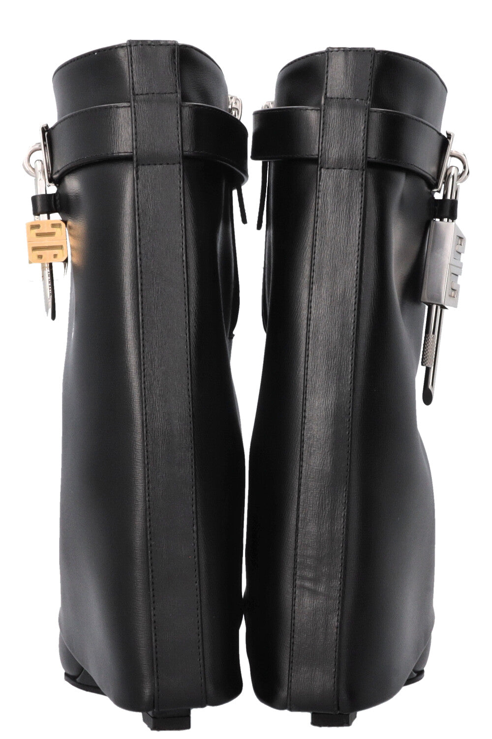 GIVENCHY Shark Lock Ankle Boots Leather Black – REAWAKE