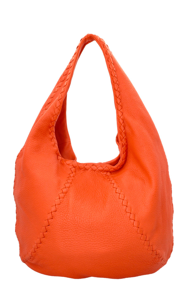 BOTTEGA VENETA Sac Hobo Intrecciato Cervo Orange
