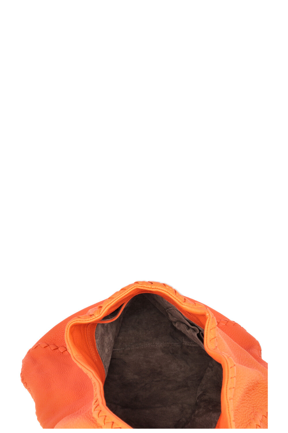 BOTTEGA VENETA Intrecciato Cervo Hobo Bag Orange