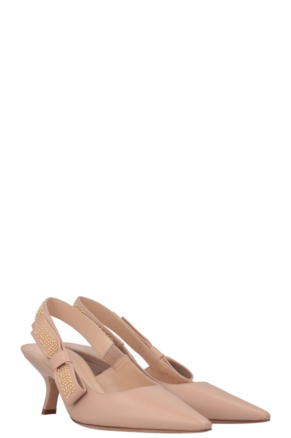 Escarpins CHRISTIAN DIOR J'Adior en cuir nude