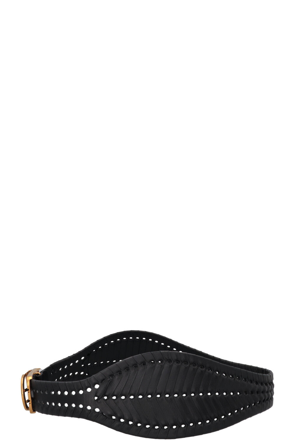 CHRISTIAN DIOR Braided 30 Montaigne Belt Leather Black