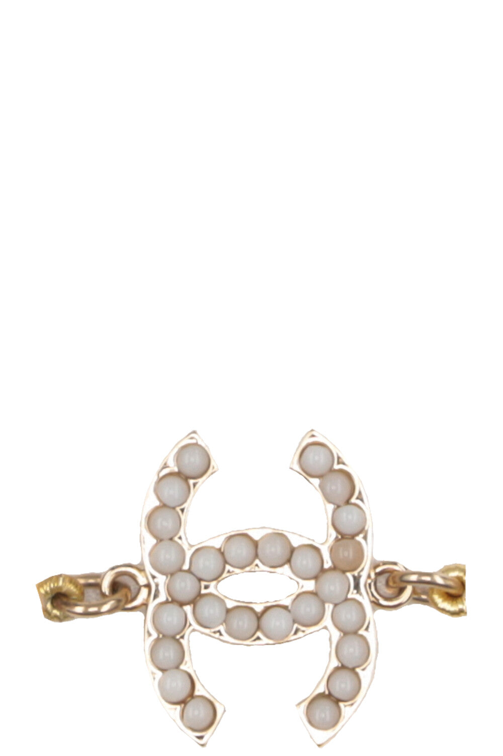 CHANEL Vintage CC Pearl Necklace