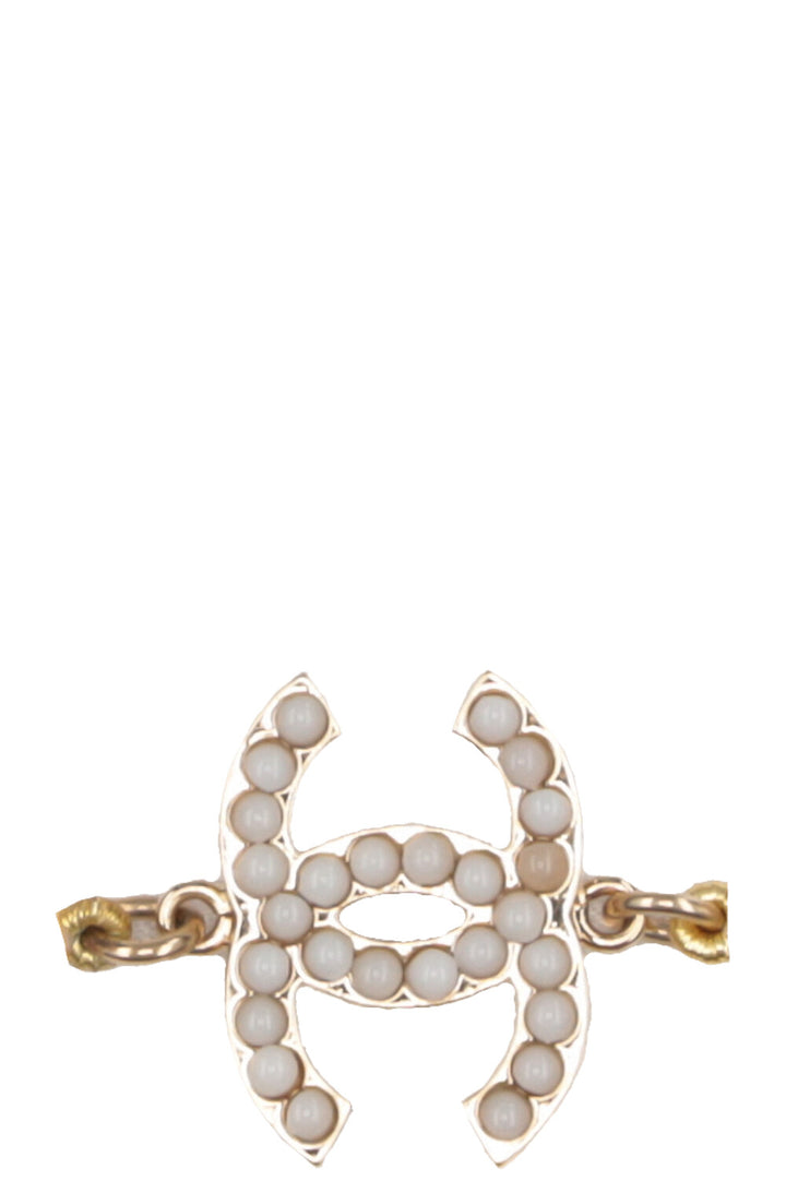 CHANEL Vintage CC Pearl Necklace