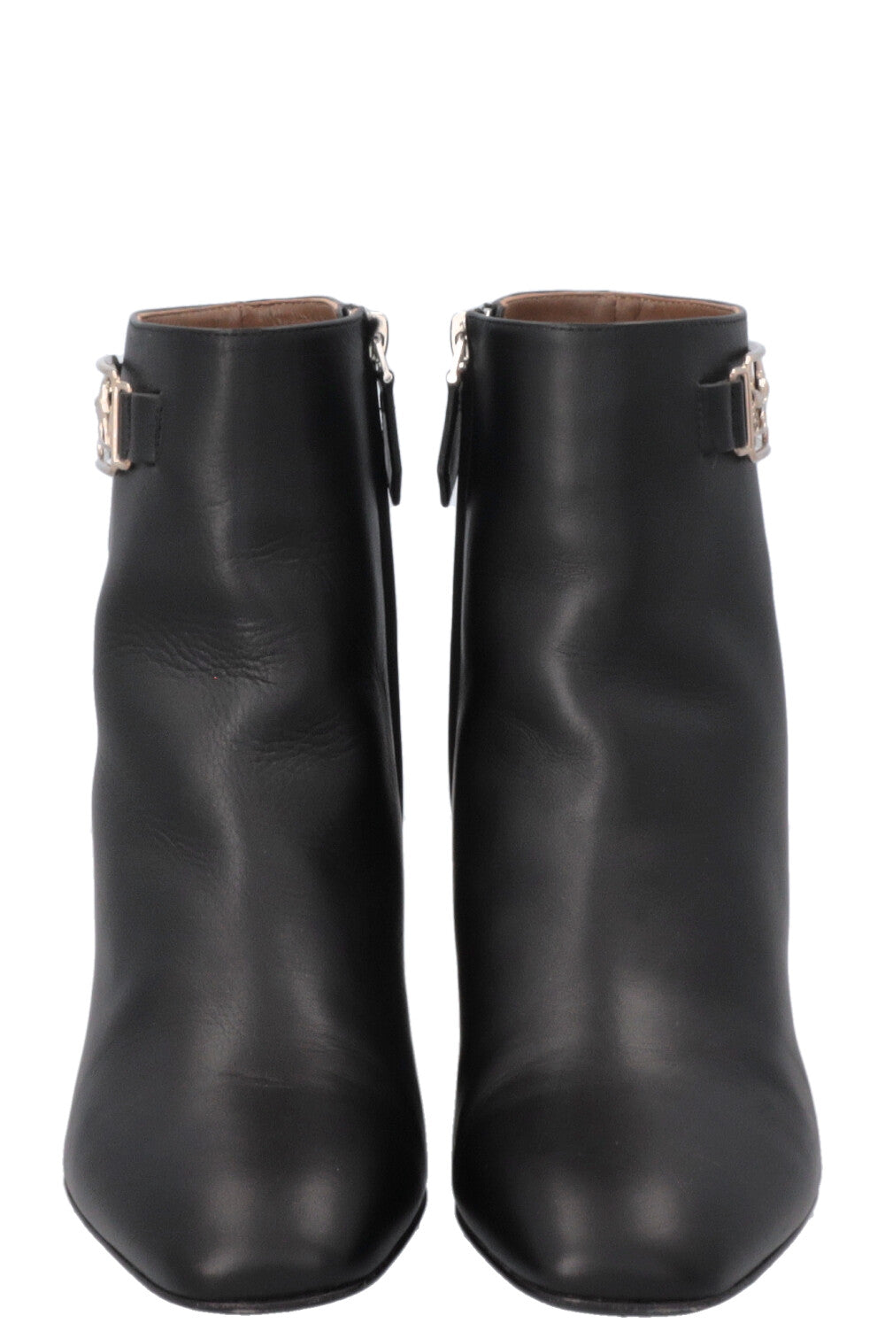 HERMÈS Andrene Ankle Boots Leather Black