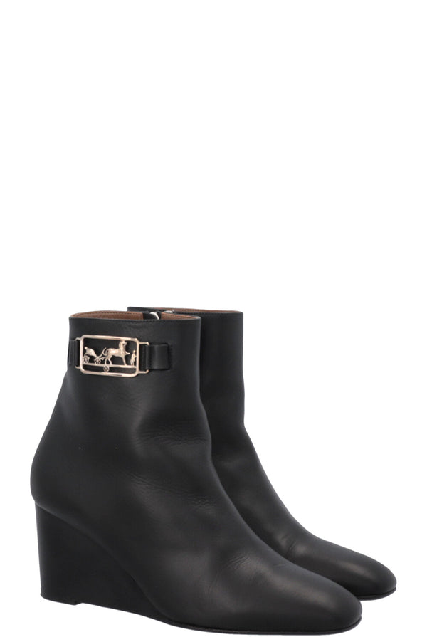 Bottines HERMÈS Andréne Cuir Noir
