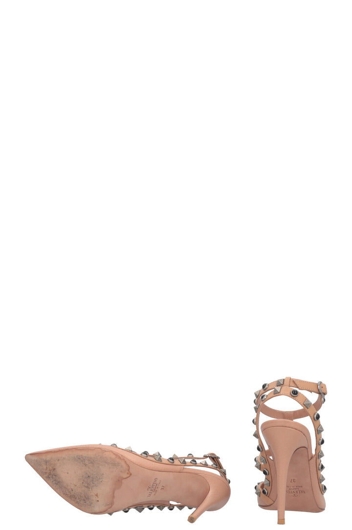 VALENTINO Rockstud Heels Nude
