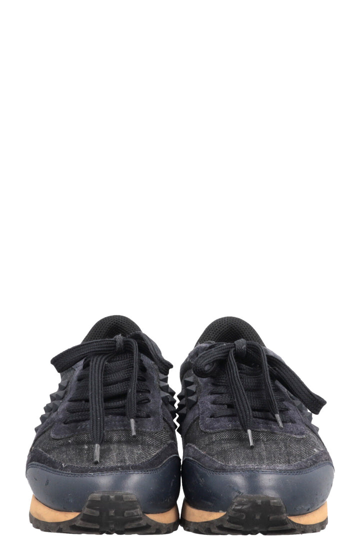 VALENTINO Rockstud Sneakers Denim Blue