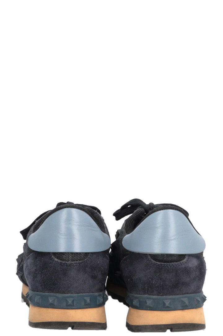 VALENTINO Rockstud Sneakers Denim Blue