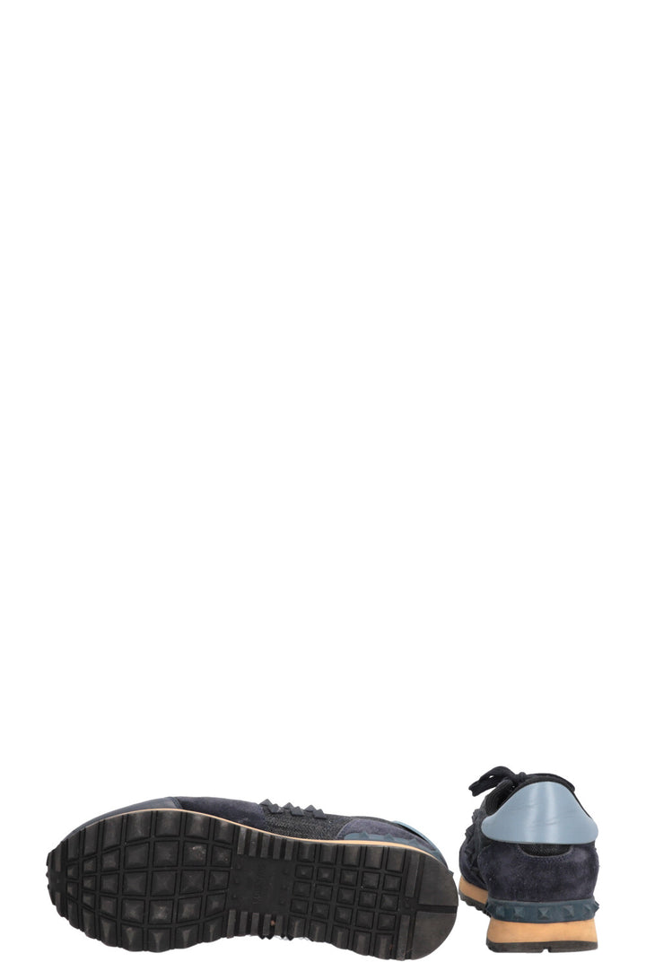 VALENTINO Rockstud Sneakers Denim Blue