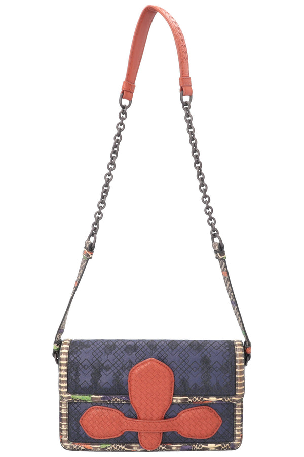 Sac bandoulière BOTTEGA VENETA Intrecciato Orange Violet