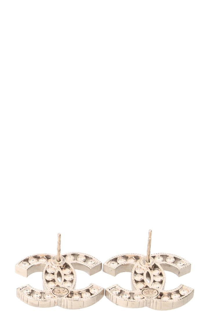CHANEL 2021 CC Earrings Pearls Champagne