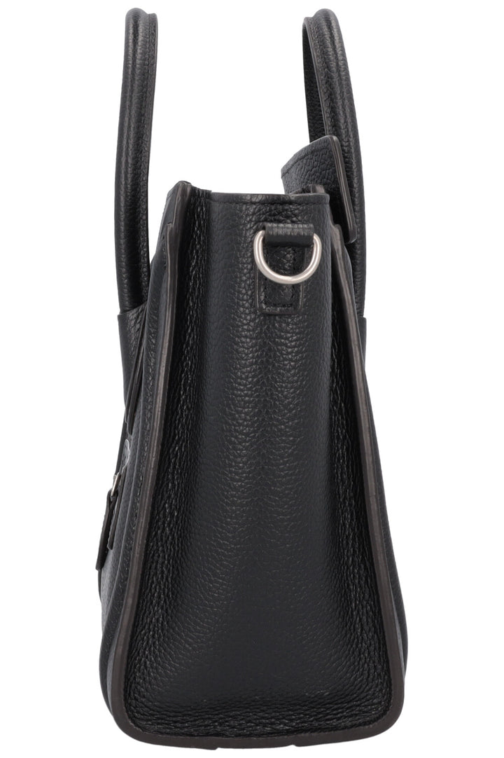 CELINE Nano Luggage Crossbody Bag Black