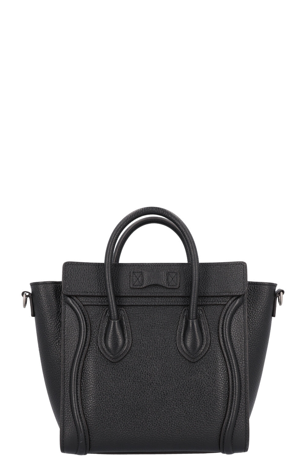 CELINE Nano Luggage Crossbody Bag Black
