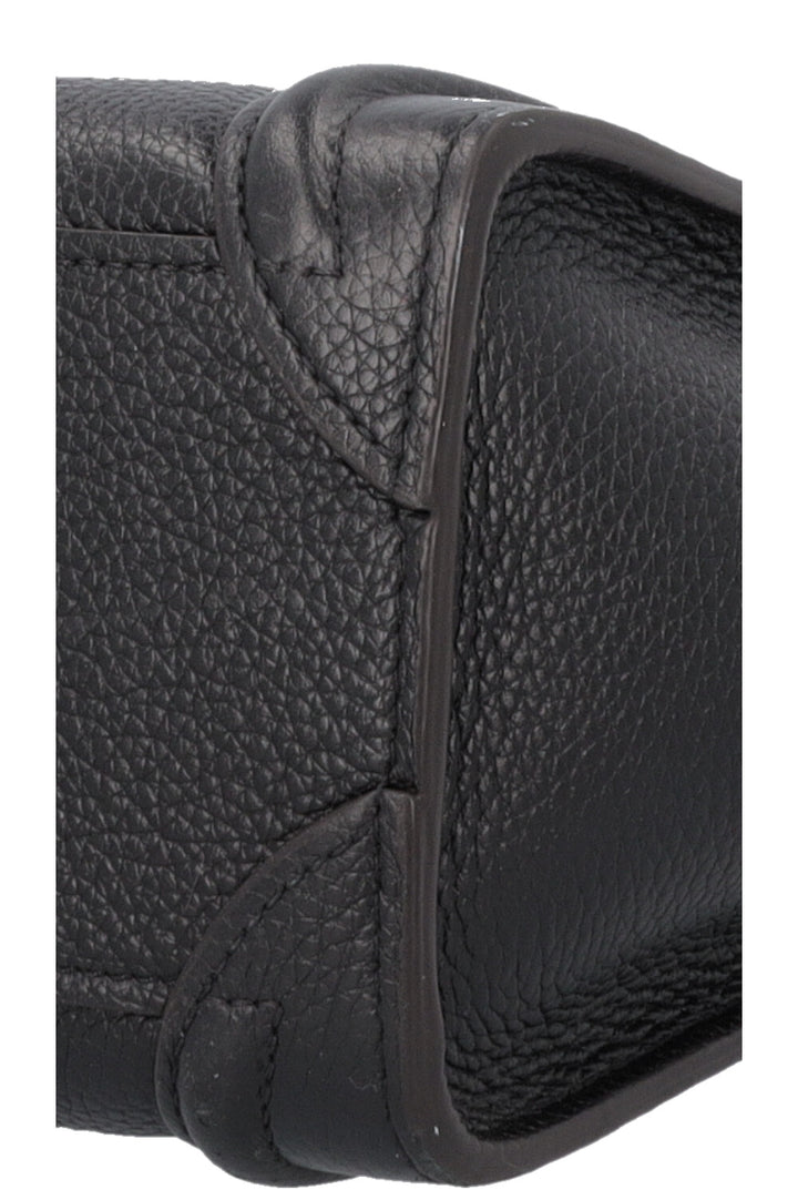 CELINE Nano Luggage Crossbody Bag Black