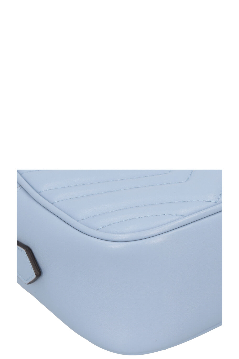 GUCCI Marmont Camera Bag Leather Blue
