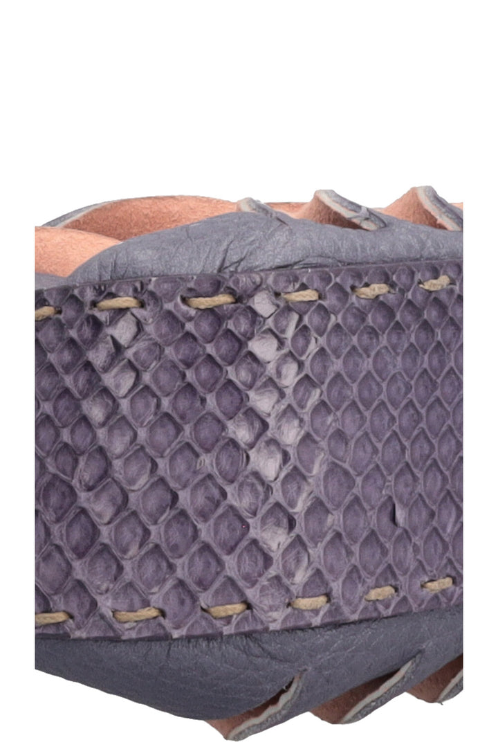 FENDI Selleria Sac Baguette Python Violet Rose