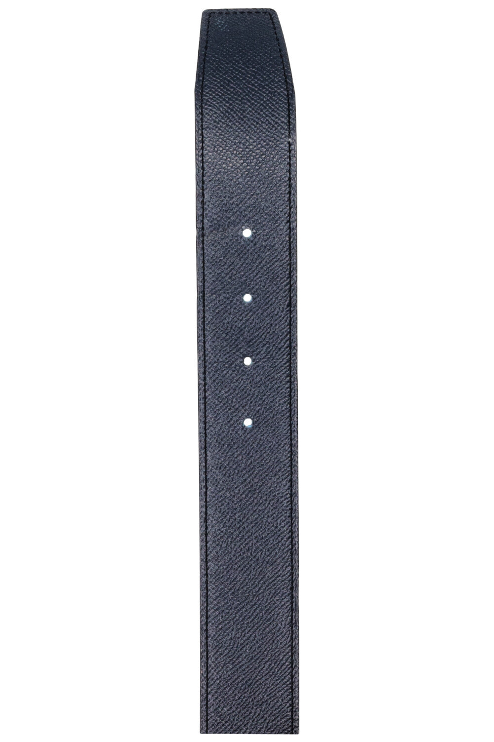 HERMÈS Constance H Belt Epsom Palladium Bleu Blanc