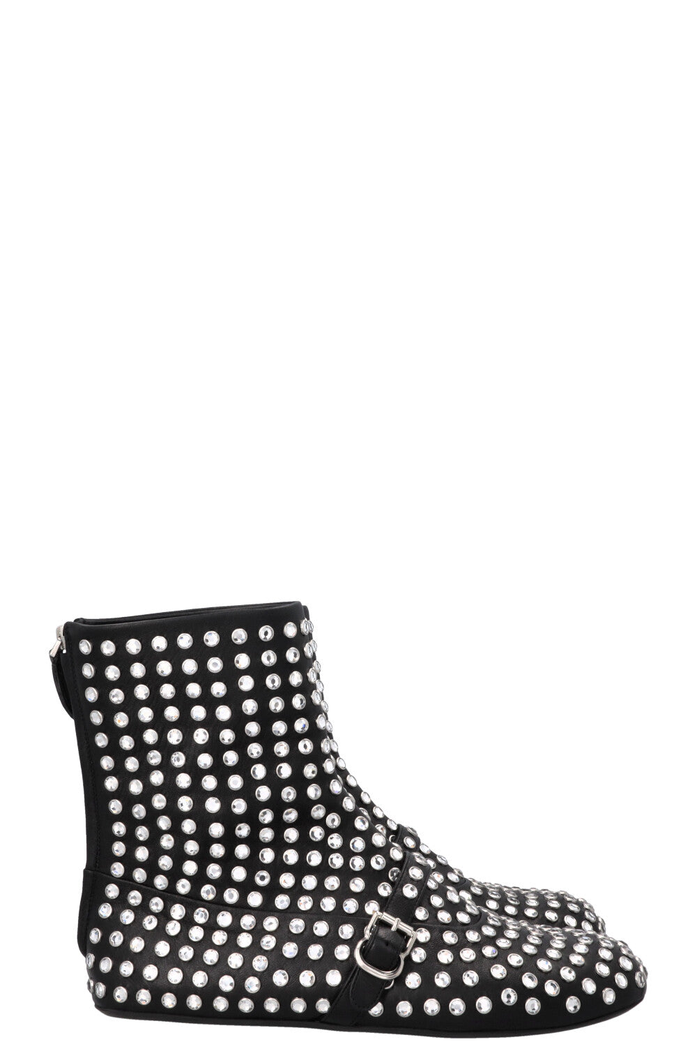 ALAIA Vienne High Ballet Strass Flats Black