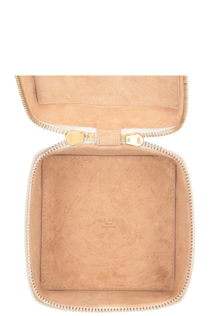 ALAÏA Cube Vanity Case White