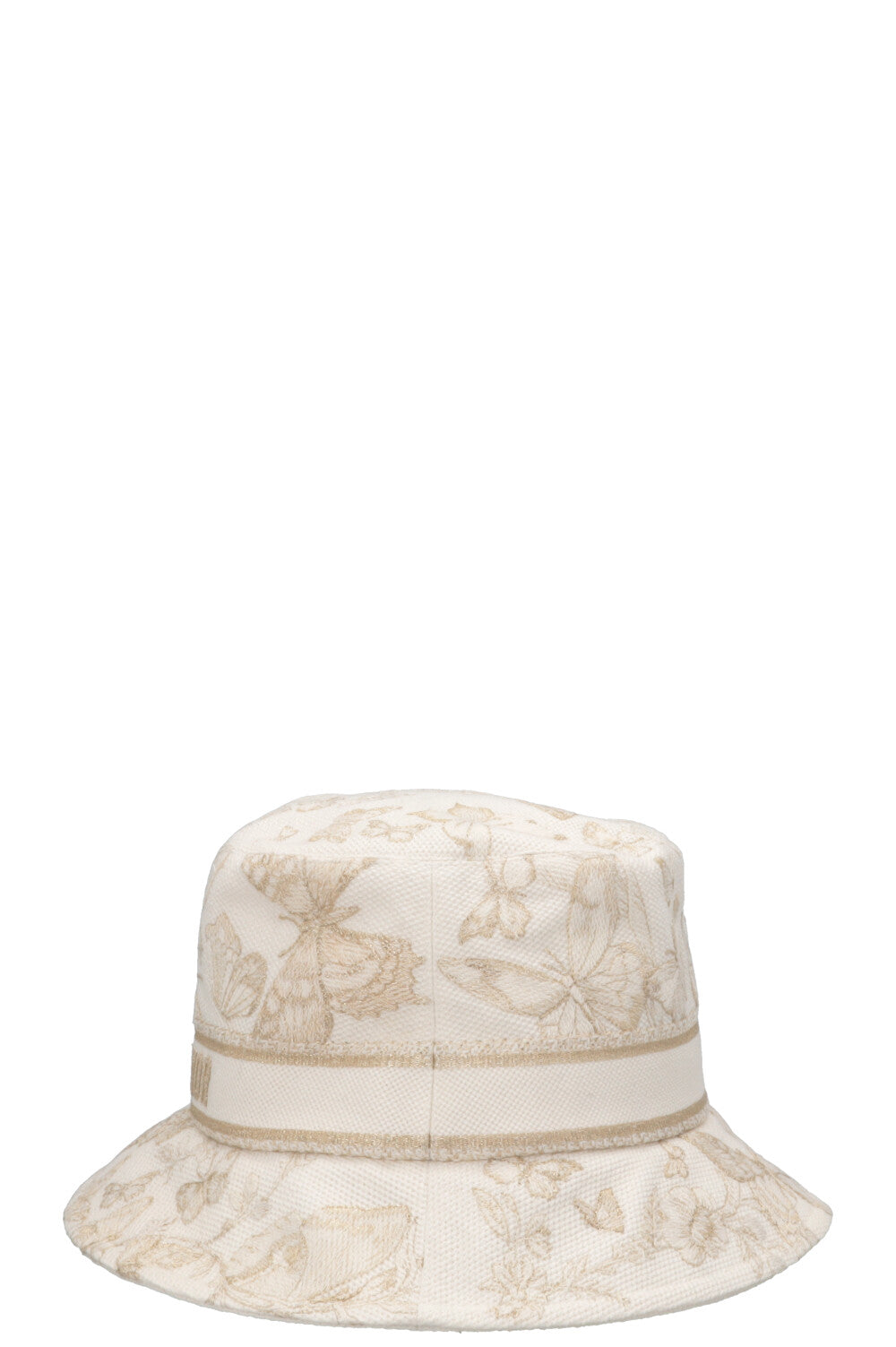 CHRISTIAN DIOR D-Bobby Bucket Hat Gold White