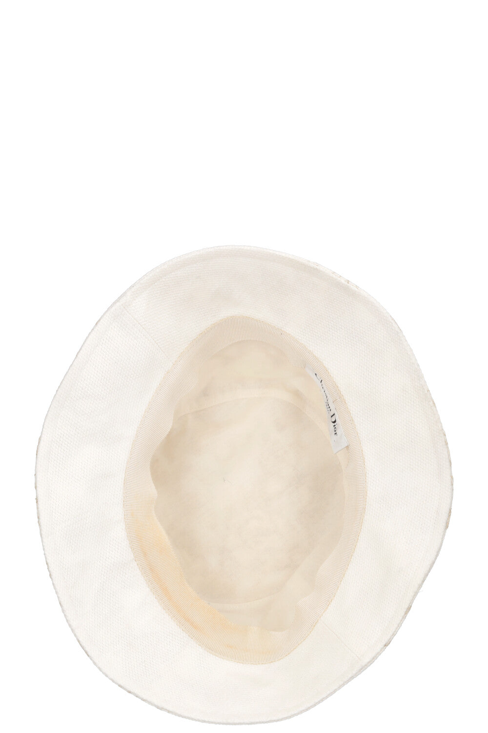 CHRISTIAN DIOR D-Bobby Bucket Hat Gold White