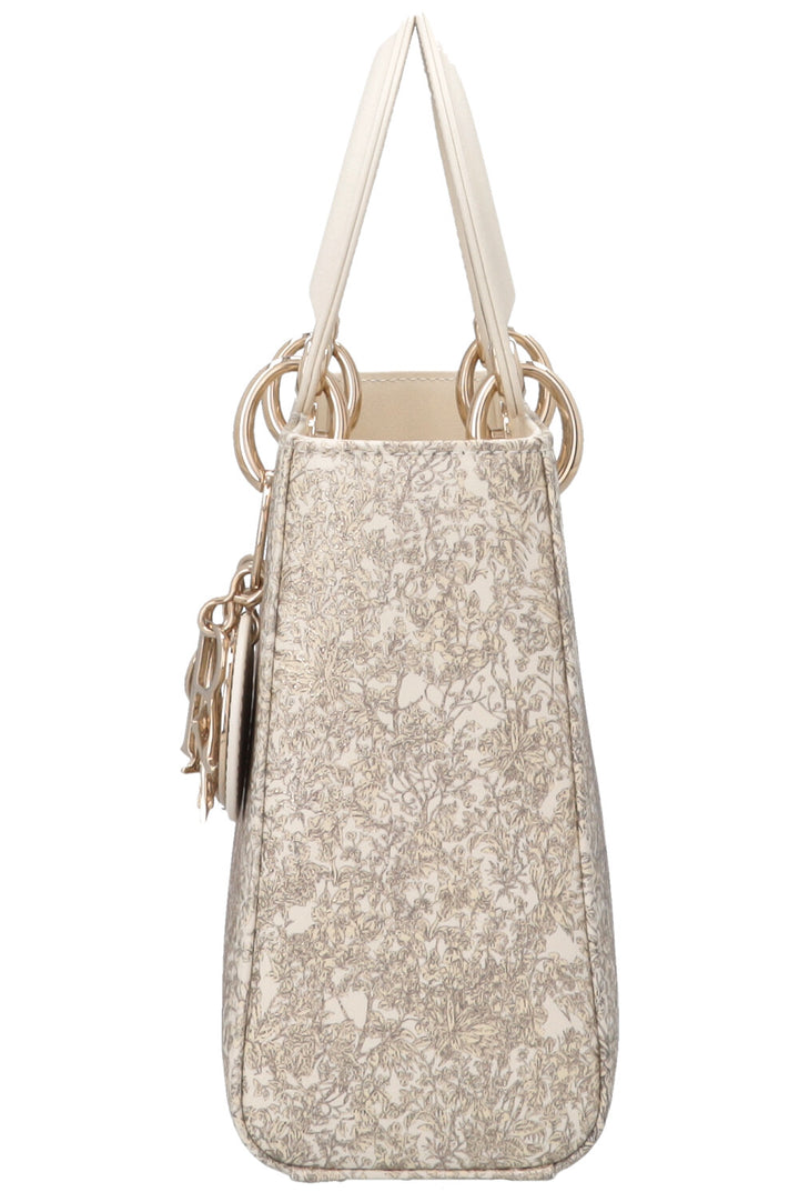 CHRISTIAN DIOR ABC Around The World Small Lady Dior White