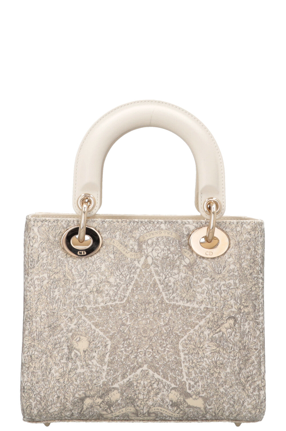 CHRISTIAN DIOR ABC Around The World Small Lady Dior White