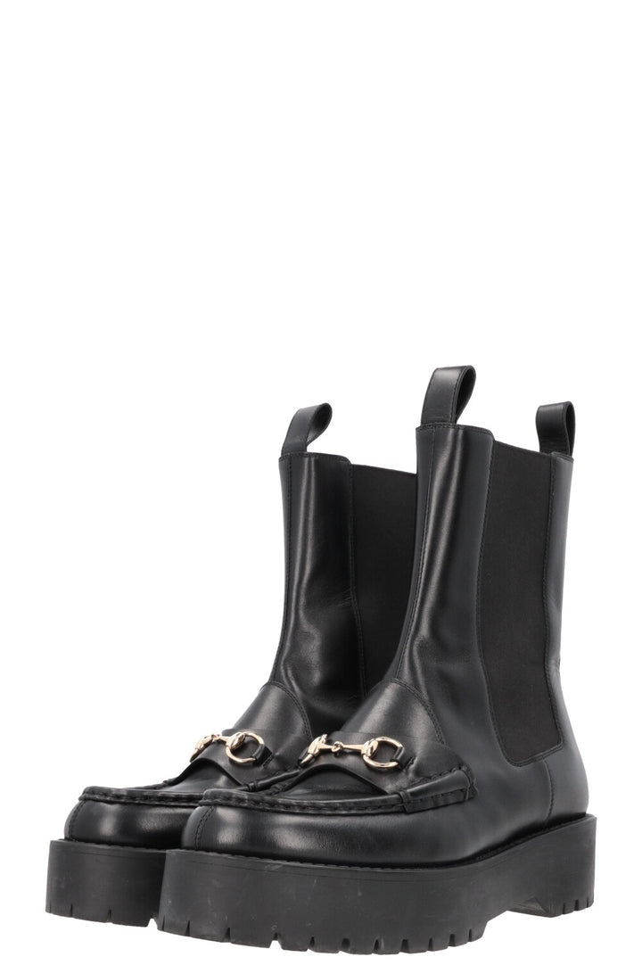 GUCCI Horsebit Chelsea Ankle Boots