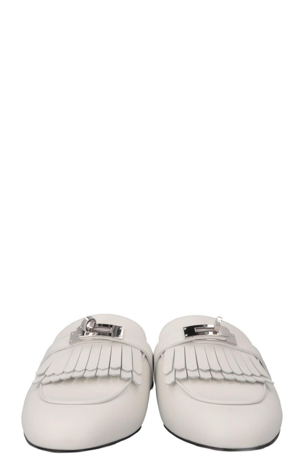 HERMÈS Oz Mule Fringed Mule White