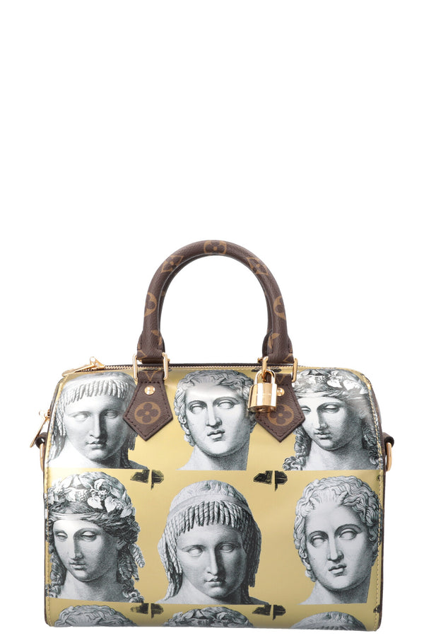LOUIS VUITTON x Fornasetti Speedy 25 Canvas