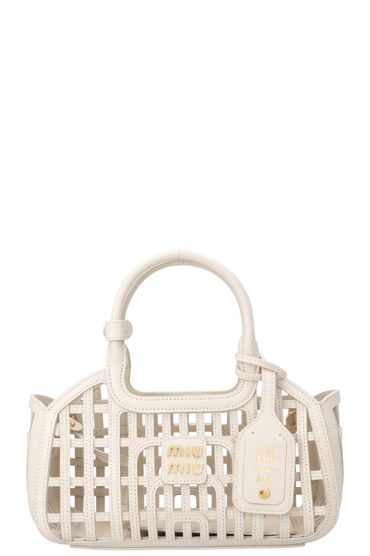 MIUMIU Basket Bag Chalk White