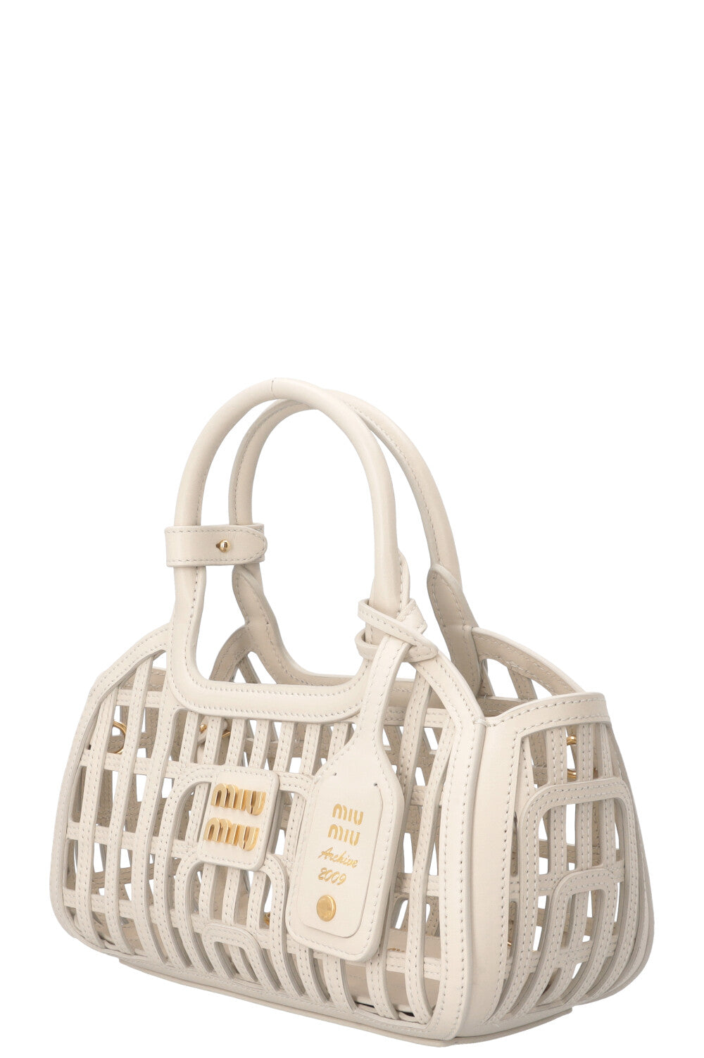MIUMIU Basket Bag Chalk White