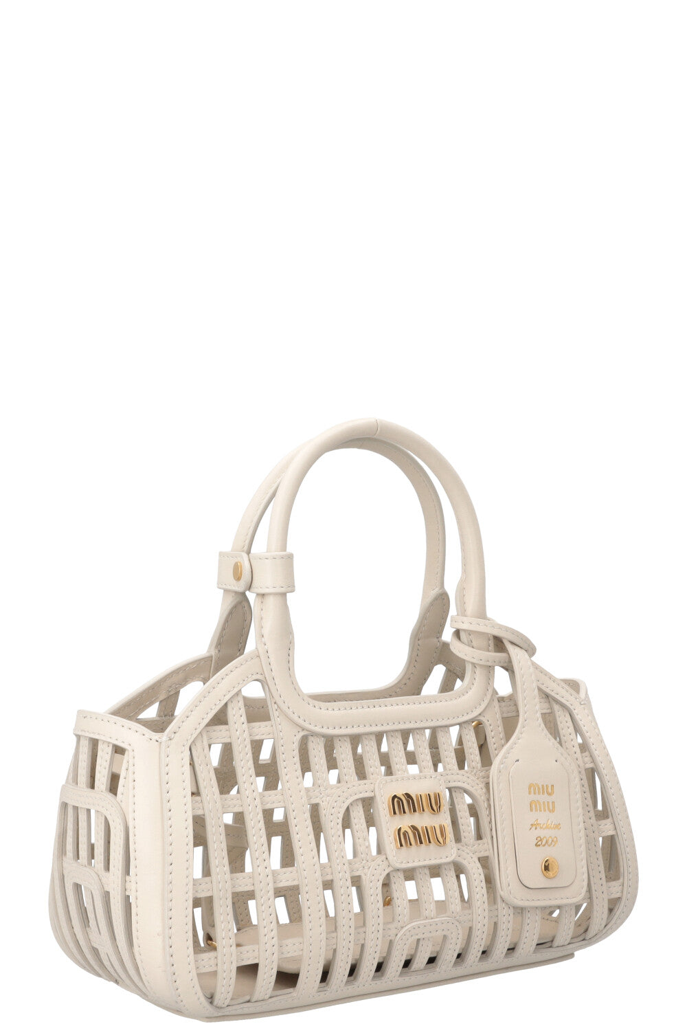 MIUMIU Basket Bag Chalk White
