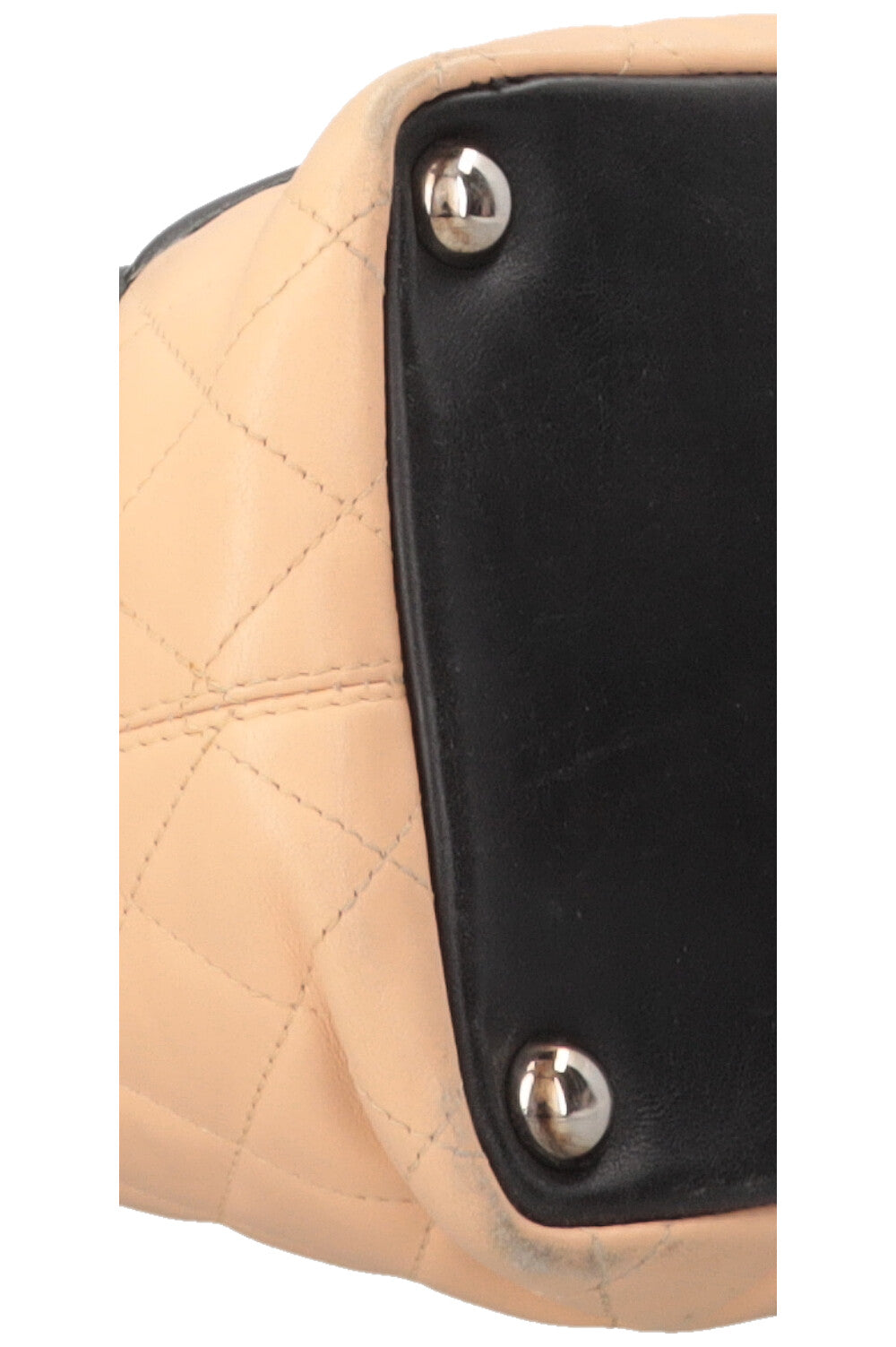 CHANEL Cambon Tote Bag Beige Black