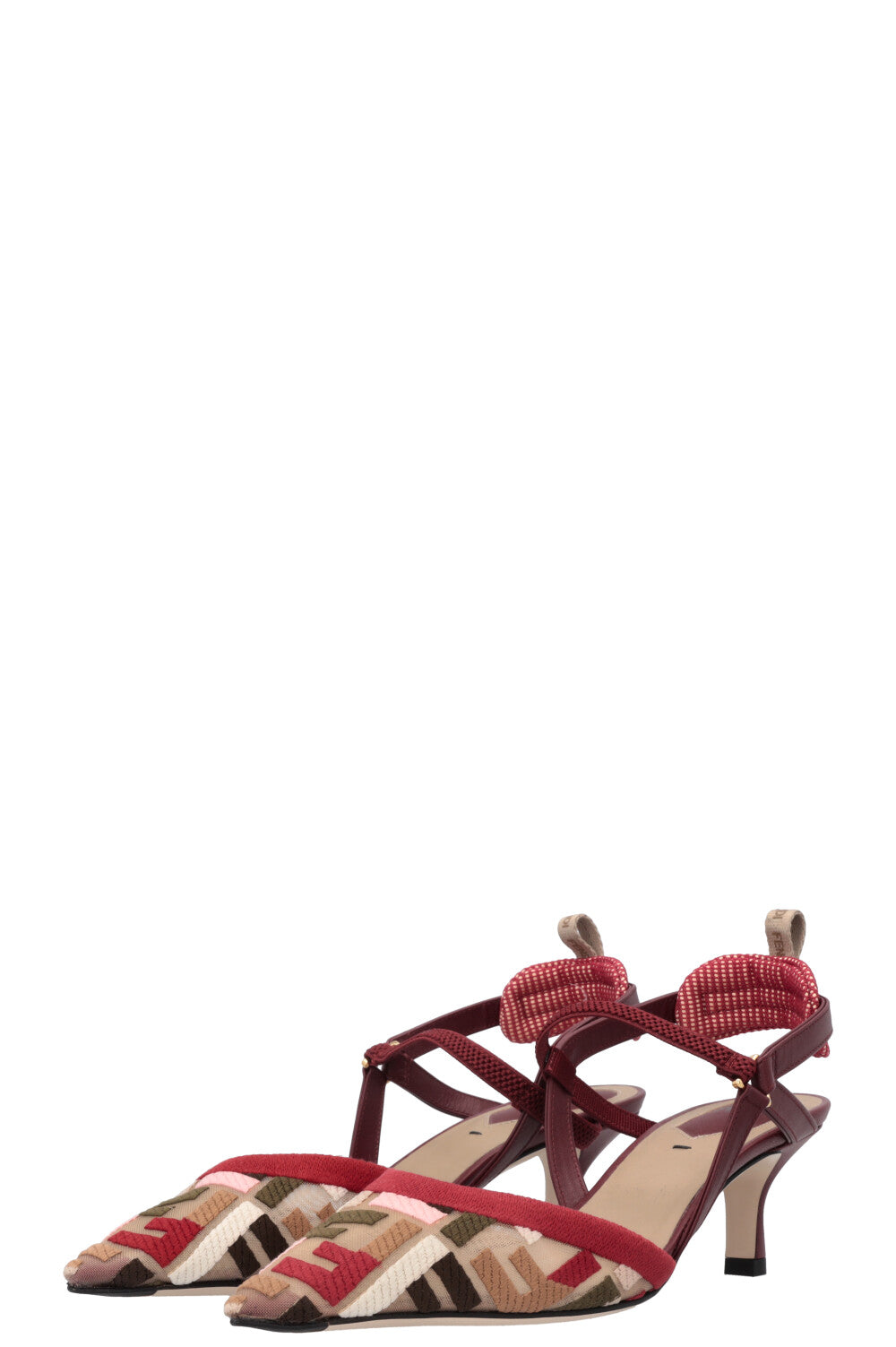 FENDI Colibri Slingbacks Multicolor FF