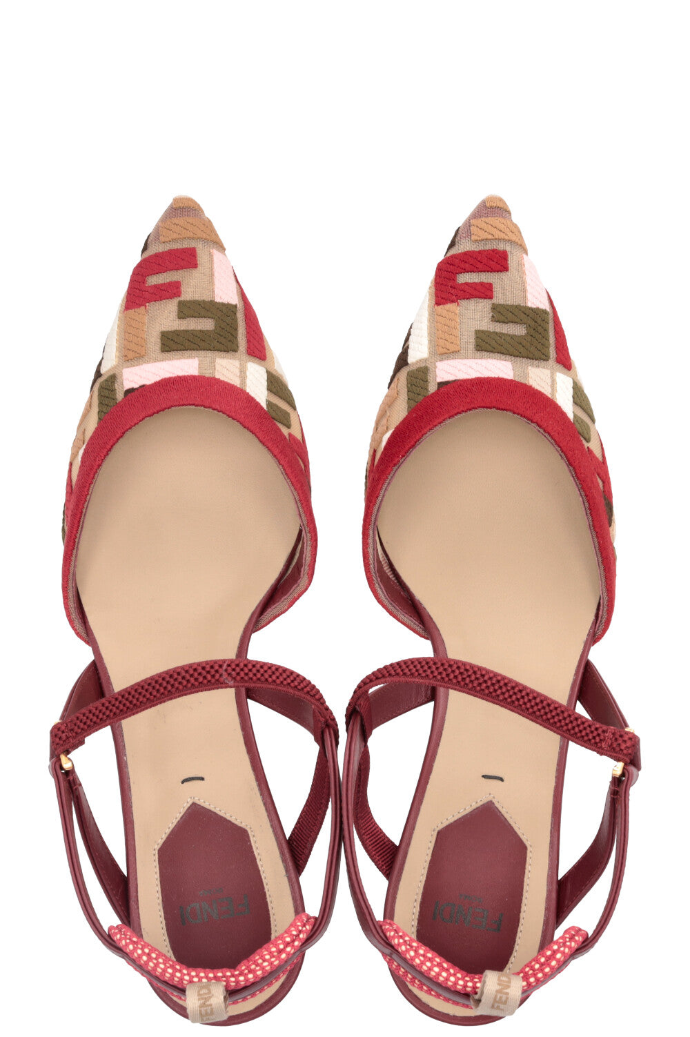 FENDI Colibri Slingbacks Multicolor FF