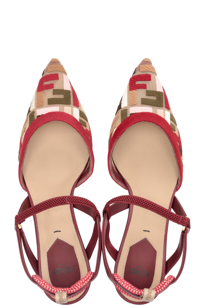 FENDI Colibri Slingbacks Multicolor FF