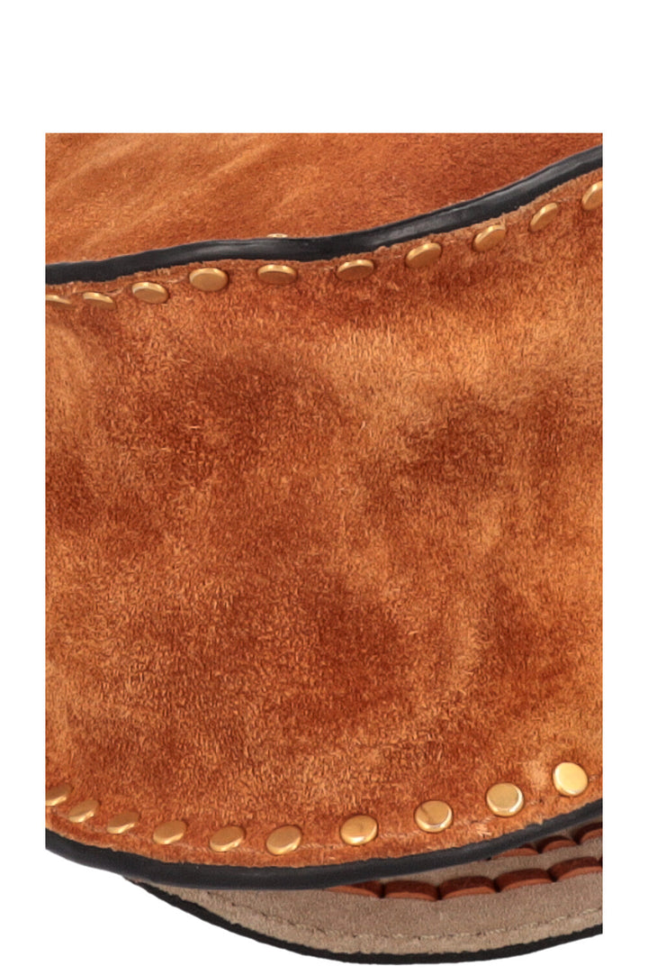 CHLOÉ Small Double Carry Marcie Bag Suede Cognac