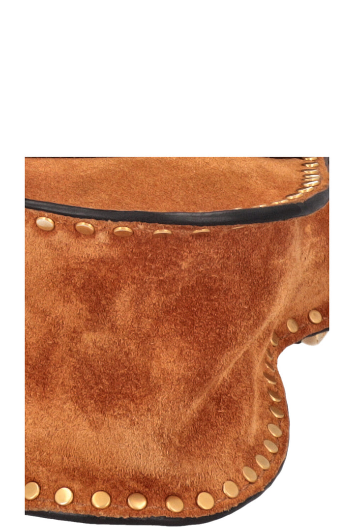 CHLOÉ Small Double Carry Marcie Bag Suede Cognac