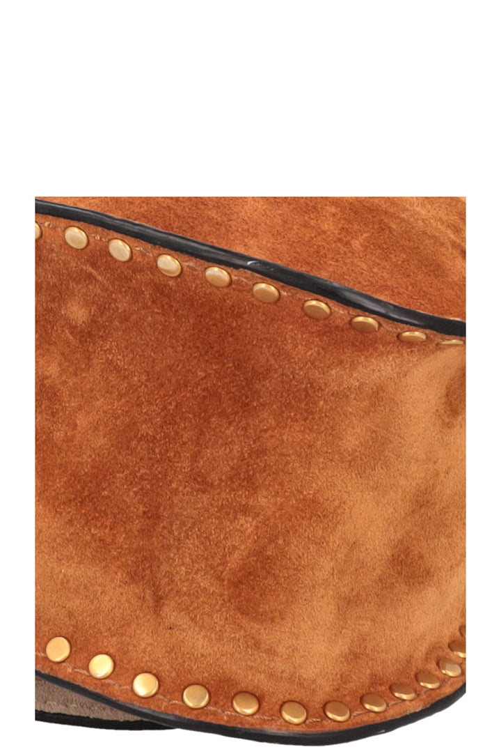 CHLOÉ Small Double Carry Marcie Bag Suede Cognac