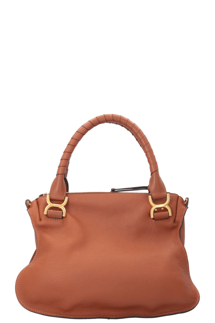 CHLOÉ Medium Double Carry Marcie Bag Cognac