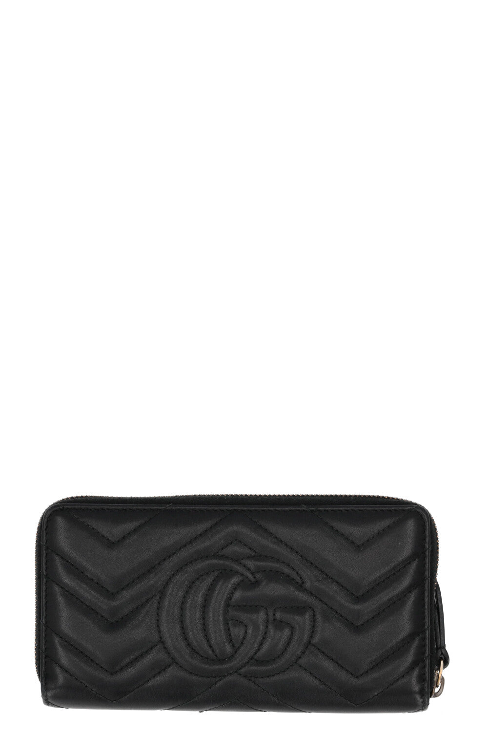 GUCCI Marmont Zip Around Wallet Black