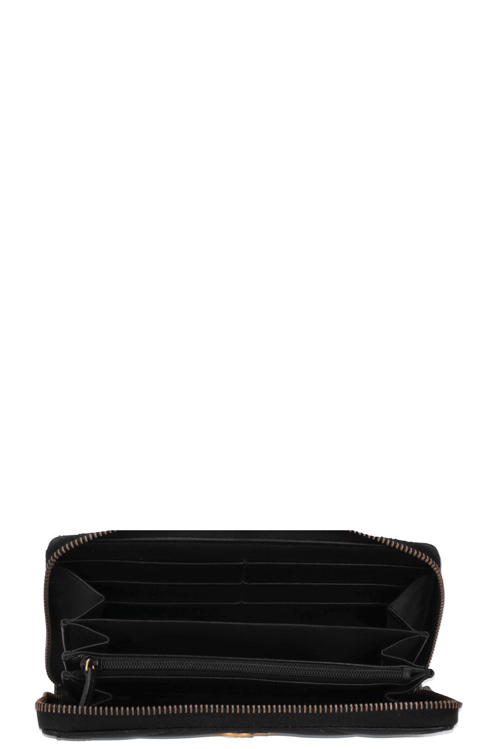 GUCCI Marmont Zip Around Wallet Black