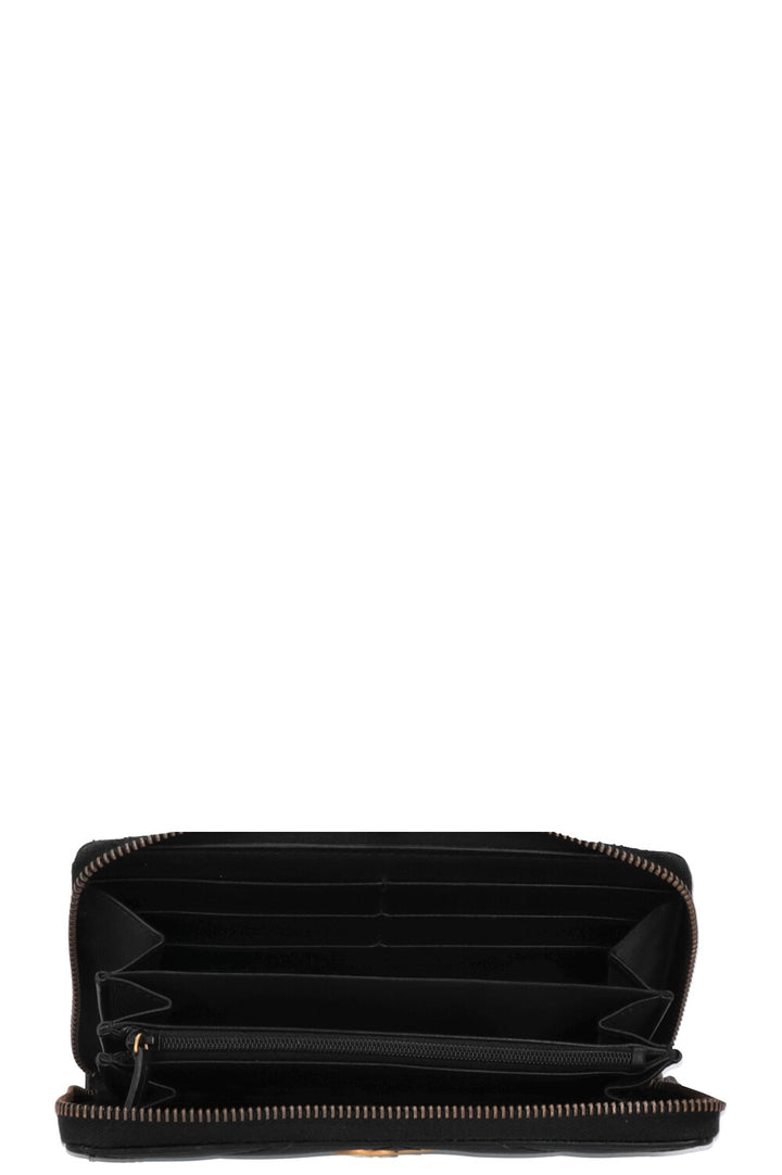 GUCCI Marmont Zip Around Wallet Black