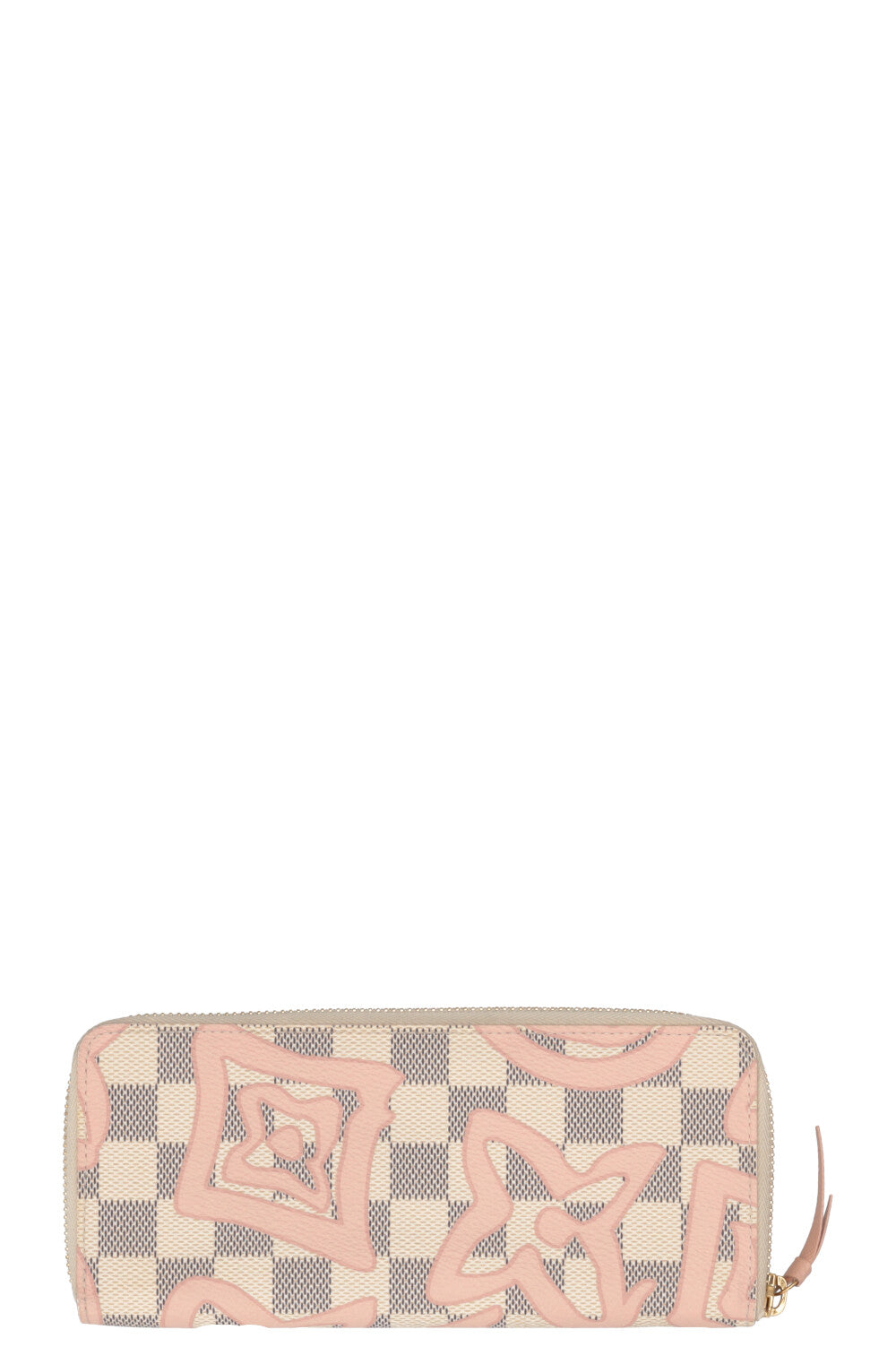 LOUIS VUITTON Clémence Wallet Damier Azur Rose Ballerine
