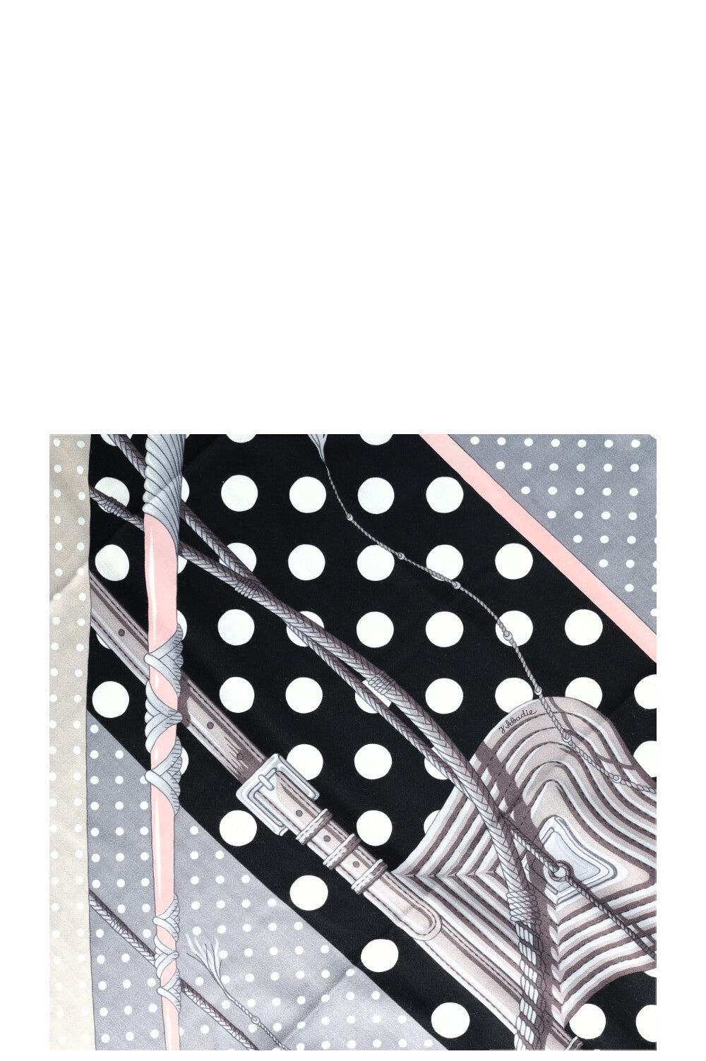 HERMÈS Clic Clac 140 Scarf Grey Cashmere Silk