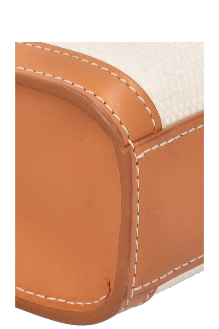 CELINE Logo Vertical Tote Bag Mini Canvas