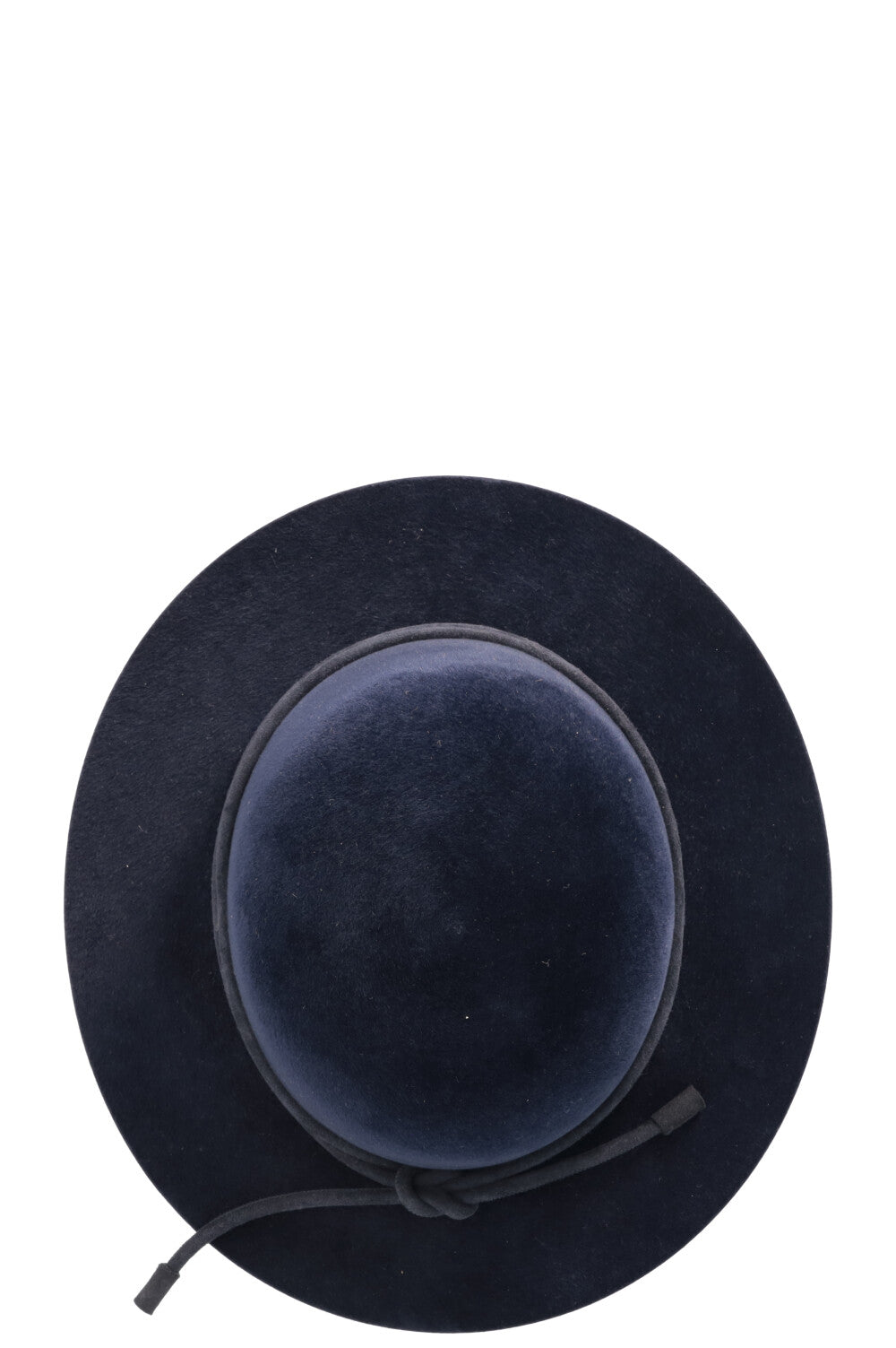 HERMÈS Vicky Hat Rabbit Felt Navy